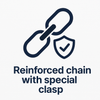 Reinforced chain with special clasp